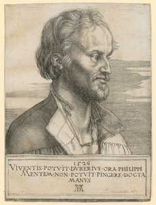 フィリップ・メランヒトンの肖像 作： Albrecht Dürer