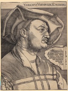 ウルリッヒ・ヴァーンビュラーの肖像 作： Albrecht Dürer