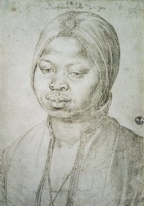 ポルトガルのブラダオのムラッタ、キャサリンの肖像、1521年 作： Albrecht Dürer