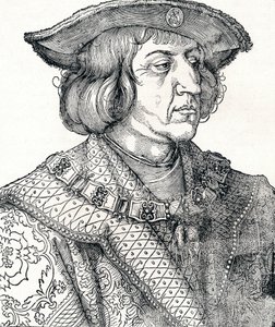 皇帝マクシミリアン1世の肖像、1511年、1906年 作： Albrecht Dürer