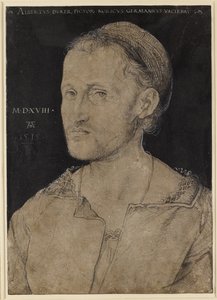 ハンス・バーグクメールの肖像、1518年（木炭） 作： Albrecht Dürer