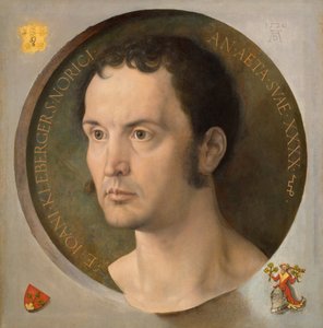 ヨハン・クリーバーガーの肖像、1526年 作： Albrecht Dürer