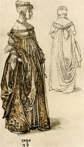 上流階級のベネチアンレディ 作： Albrecht Dürer