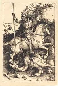 ドラゴンを殺す聖ジョージ 作： Albrecht Dürer