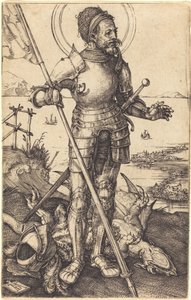 セント・ジョージ・スタンディング 作： Albrecht Dürer