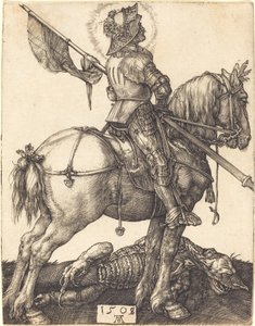 馬に乗った聖ジョージ 作： Albrecht Dürer