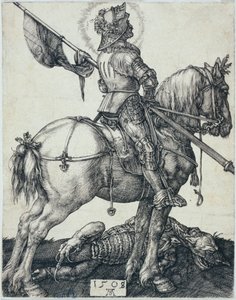 馬に乗った聖ゲオルグ（バルツシュ 54） 作： Albrecht Dürer