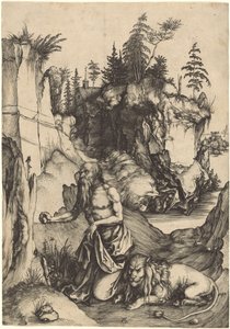 荒野の聖ヒエロニムスの苦行者 作： Albrecht Dürer