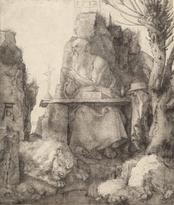 ポラード・ウィローによる聖ジェローム、1512年。 作： Albrecht Dürer