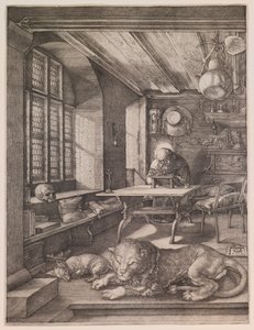 書斎の聖ヒエロニムス 作： Albrecht Dürer