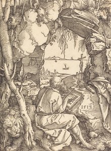 洞窟の聖ヒエロニムス、1512 年。 作： Albrecht Dürer
