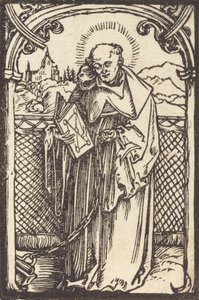 聖レオナルド、c。 1500。 作： Albrecht Dürer
