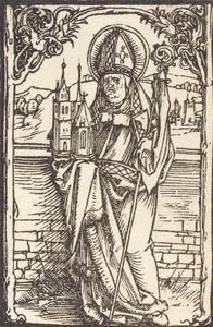 聖ヴォルフガング、c。 1500。 作： Albrecht Dürer