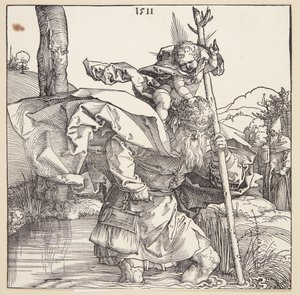 聖クリストファー 作： Albrecht Dürer