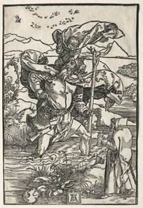 鳥と聖クリストファー、c。 1501-1504。