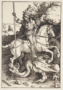 竜を殺す聖ゲオルク 作： Albrecht Dürer