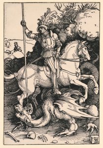 博士を殺す聖ジョージ 作： Albrecht Dürer