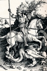聖ジョージとドラゴン、1505 1906 作： Albrecht Dürer