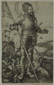 歩いている聖ジョージ 作： Albrecht Dürer