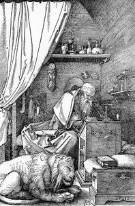聖ヒエロニムスのセル、1511年、1906年 作： Albrecht Dürer