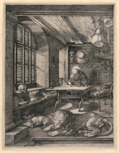 書斎の聖ヒエロニムス 作： Albrecht Dürer
