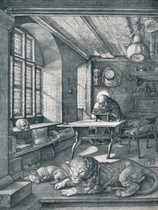彼の研究における聖ジェローム、1514 1906 作： Albrecht Dürer