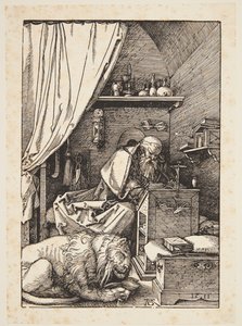 独房の聖ヒエロニムス 作： Albrecht Dürer