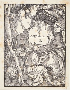 洞窟の聖ジェローム 作： Albrecht Dürer