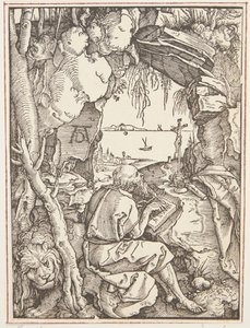 洞窟の聖ジェローム 作： Albrecht Dürer