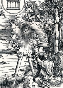 本を食い尽くすセントジョン、1498年1906年 作： Albrecht Dürer