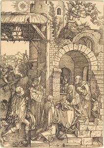 魔術師の崇拝 作： Albrecht Dürer