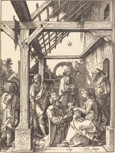 魔術師の崇拝 作： Albrecht Dürer