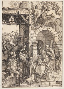 魔術師の崇拝 作： Albrecht Dürer