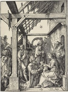 魔術師の崇拝 作： Albrecht Dürer