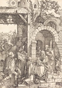 マギの崇拝、c。 15011503。 作： Albrecht Dürer