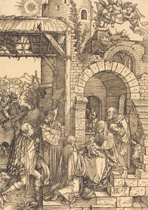 マギの崇拝、c。 15011503。 作： Albrecht Dürer