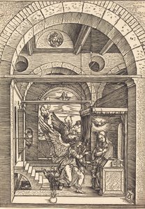 受胎告知、c。 15021504。 作： Albrecht Dürer