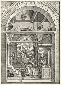 受胎告知、c。 1503-1505。 作： Albrecht Dürer