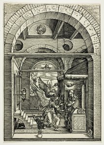 聖母の生涯より受胎告知 作： Albrecht Dürer