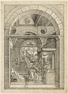 聖母の生涯より受胎告知 作： Albrecht Dürer