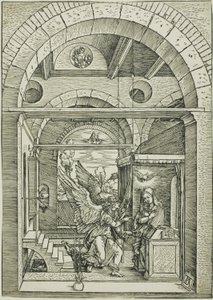 聖母の生涯より受胎告知 作： Albrecht Dürer