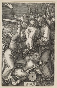 1508年の受難からのキリストの裏切り。 作： Albrecht Dürer