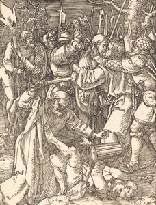 キリストの裏切り、おそらくc。 15091510。 作： Albrecht Dürer