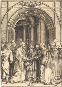 聖母の婚約、c。 15041505。 作： Albrecht Dürer