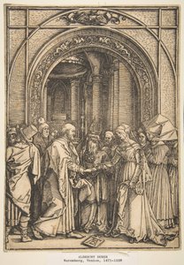 『処女の生活』より、処女の婚約1503。 作： Albrecht Dürer