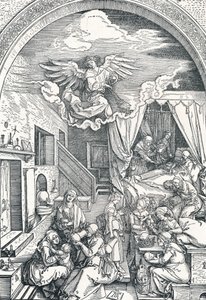 聖母マリアの誕生、c1503-1504、1906 作： Albrecht Dürer