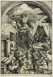『聖母の生涯』より聖母の誕生 作： Albrecht Dürer