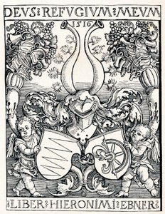 ジェローム・エブナーのブックプレート、1516 1906 作： Albrecht Dürer