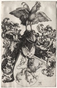 ライオンとコックの紋章 作： Albrecht Dürer
