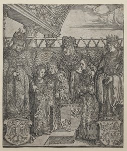 王子の議会、ウィーン、1512-1515年。 作： Albrecht Dürer